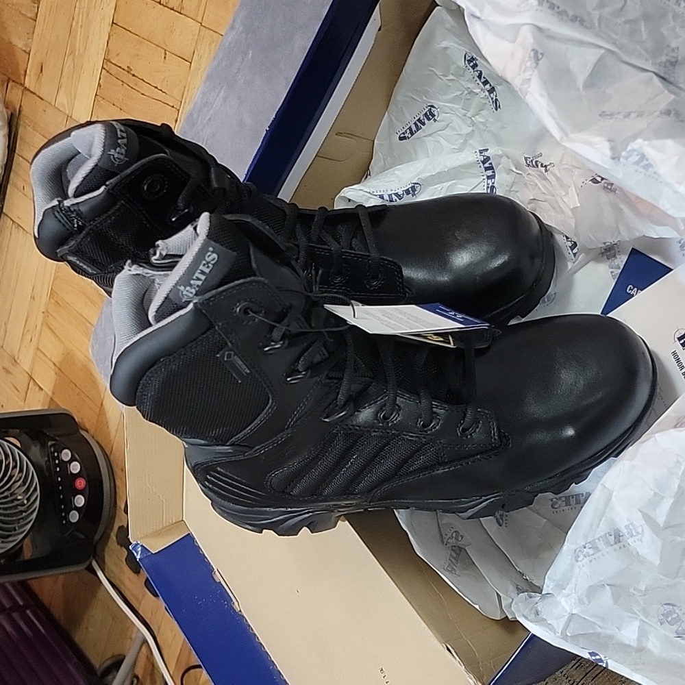 Men's Bates tactical boots.